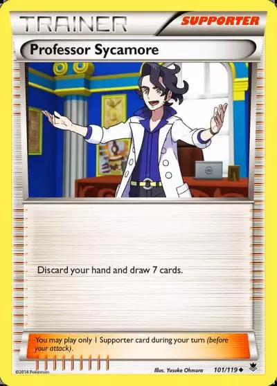 Professor Sycamore 101/119 Phantom Forces Pokemon card