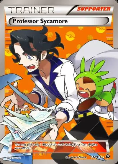 Professor Sycamore 114/114 Steam Siege Pokemon card