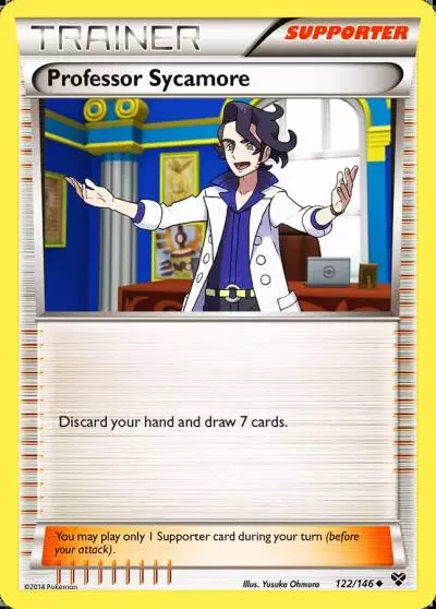 Professor Sycamore 122/146 XY Pokemon card