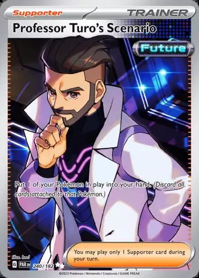 Professor Turo's Scenario 240/182 Paradox Rift Pokemon card
