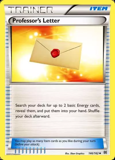 Professor's Letter 146/162 BREAKthrough Pokemon card