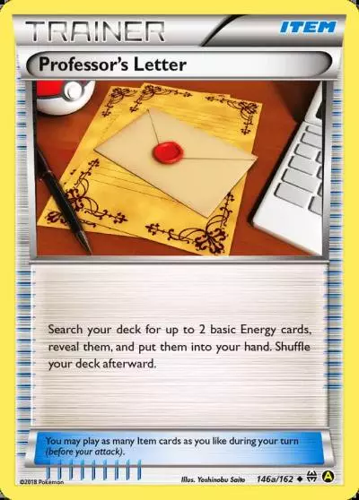 Professor's Letter 146a/162 BREAKthrough Pokemon card