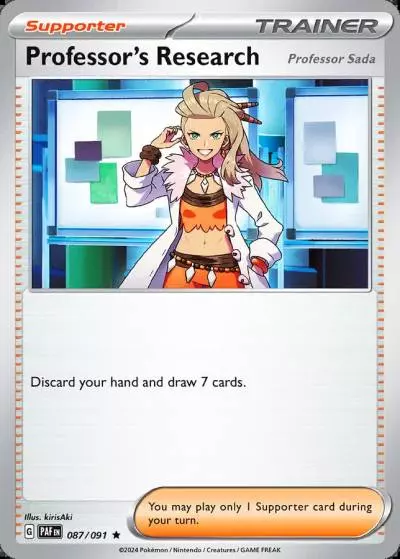 Professor's Research 87/91 Paldean Fates Pokemon card