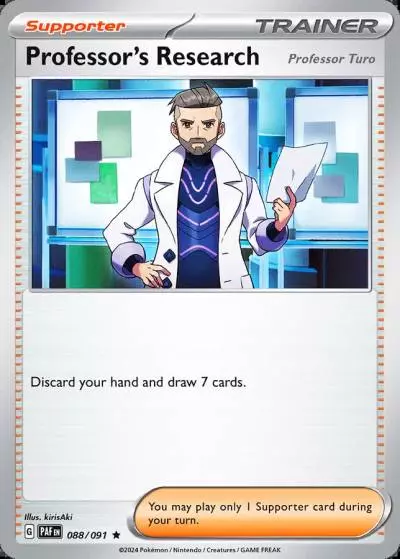 Professor's Research 88/91 Paldean Fates Pokemon card