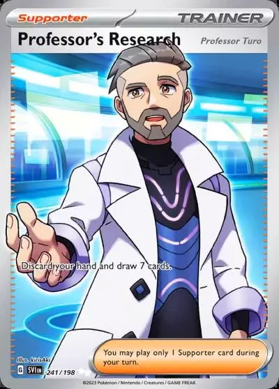 Professor's Research (Professor Turo) 241/198 Scarlet & Violet Pokemon card