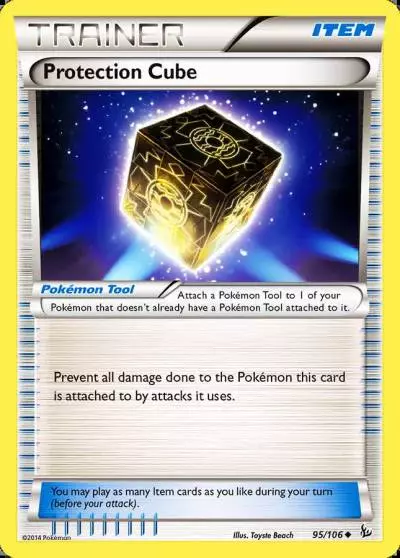 Protection Cube 95/106 Flashfire Pokemon card