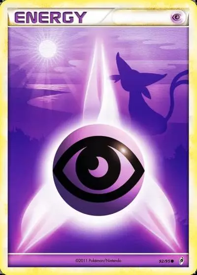 Psychic Energy 92/95 Call of Legends Pokemon card