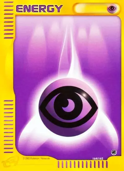 Psychic Energy 164/165 Expedition Base Set Pokemon card