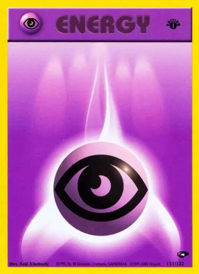Psychic Energy 131/132 Gym Challenge Pokemon card