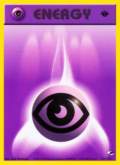 Psychic Energy 131/132 Gym Heroes Pokemon card