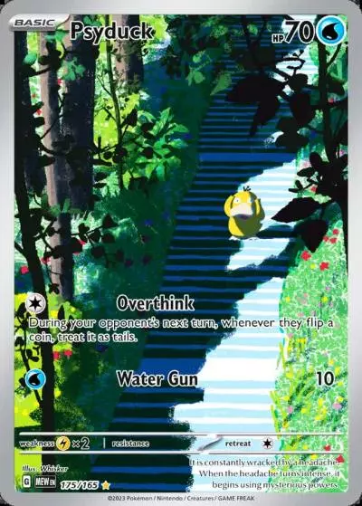 Psyduck 175/165 151 Pokemon card