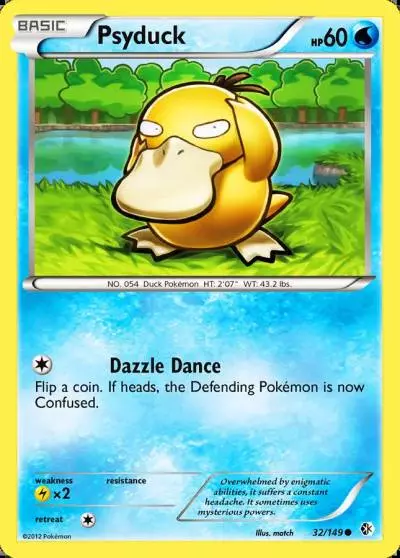 Psyduck 32/149 Boundaries Crossed Pokemon card