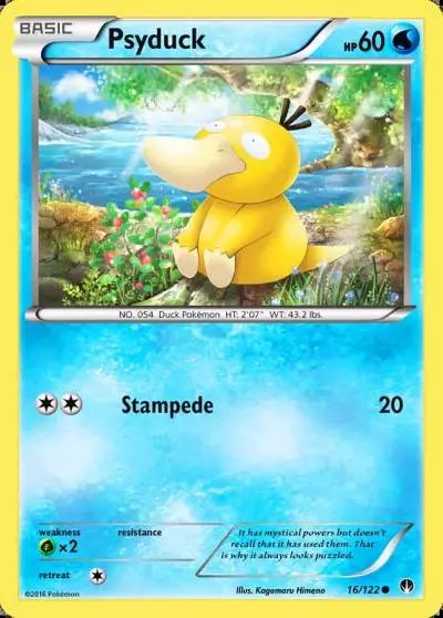 Psyduck 16/122 BREAKpoint Pokemon card