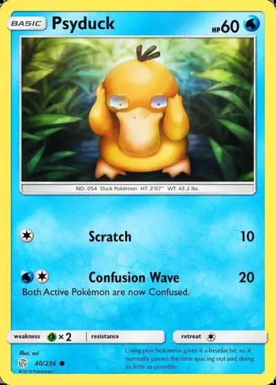 Psyduck 40/236 Cosmic Eclipse Pokemon card