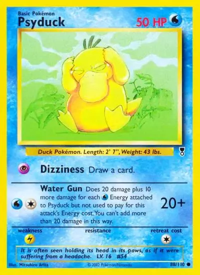 Psyduck 88/110 Legendary Collection Pokemon card