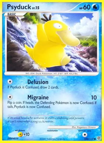 Psyduck 100/132 Secret Wonders Pokemon card