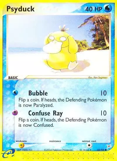 Psyduck 44/95 Team Magma vs Team Aqua Pokemon card