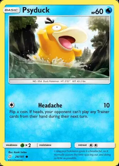 Psyduck 26/181 Team Up Pokemon card