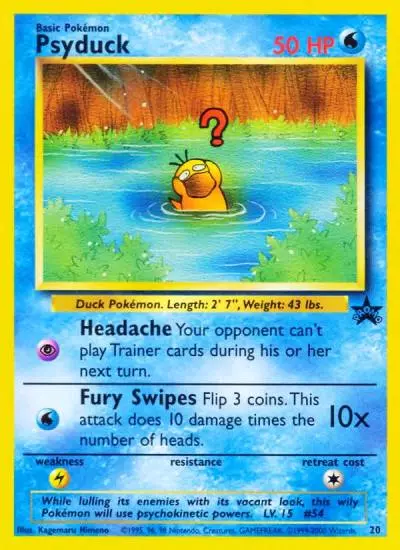 Psyduck 20/53 Wizards Black Star Promos Pokemon card