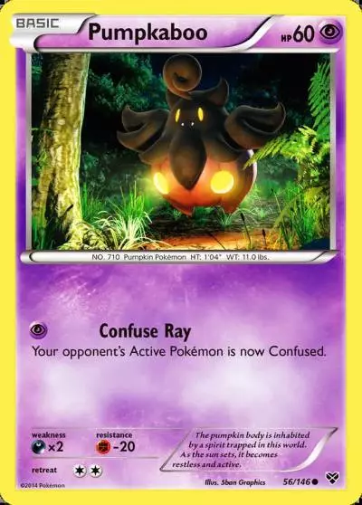 Pumpkaboo 56/146 XY Pokemon card