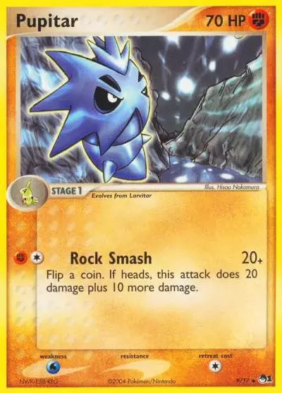 Pupitar 9/17 POP Series 1 Pokemon card