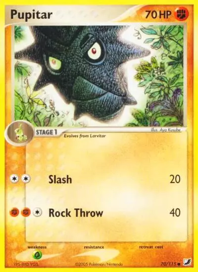 Pupitar 70/115 Unseen Forces Pokemon card