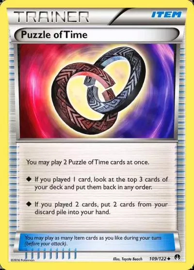 Puzzle of Time 109/122 BREAKpoint Pokemon card