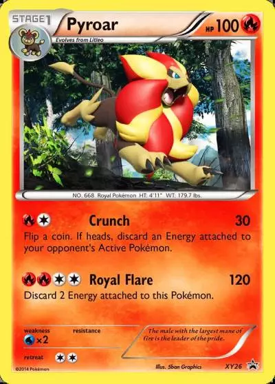 Pyroar XY26/211 XY Black Star Promos Pokemon card