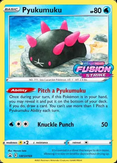 Pyukumuku SWSH169/307 SWSH Black Star Promos Pokemon card
