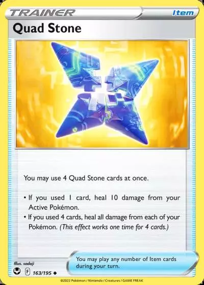 Quad Stone 163/195 Silver Tempest Pokemon card
