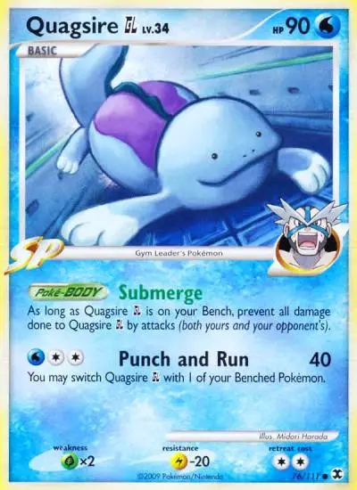 Quagsire GL 76/111 Rising Rivals Pokemon card