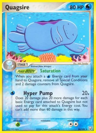 Quagsire 26/109 Team Rocket Returns Pokemon card