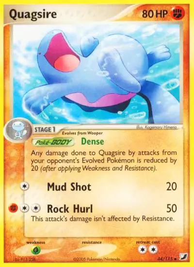 Quagsire 44/115 Unseen Forces Pokemon card