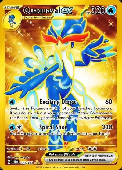 Quaquaval ex 273/193 Paldea Evolved Pokemon card