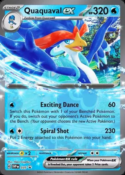 Quaquaval ex 35/165 Scarlet & Violet Black Star Promos Pokemon card