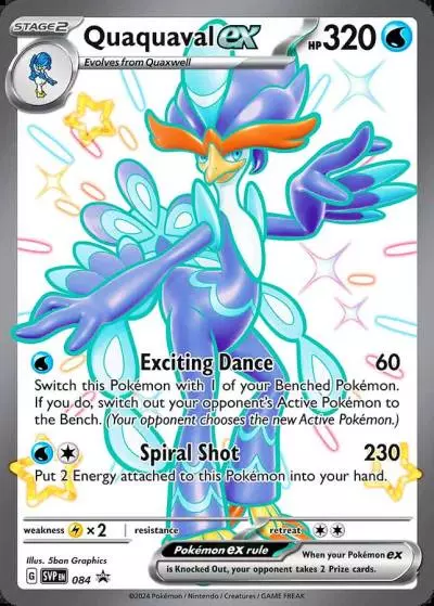 Quaquaval ex 84/165 Scarlet & Violet Black Star Promos Pokemon card