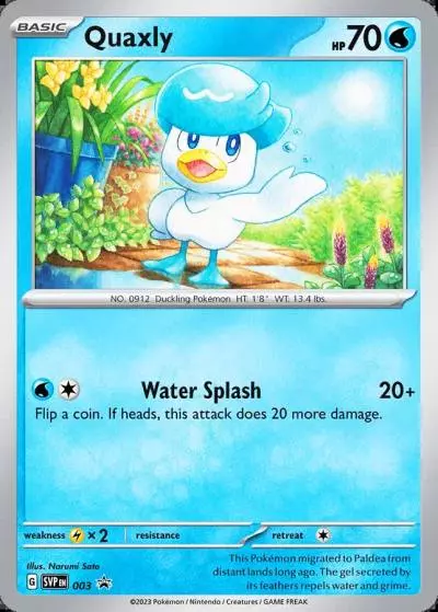 Quaxly 3/165 Scarlet & Violet Black Star Promos Pokemon card