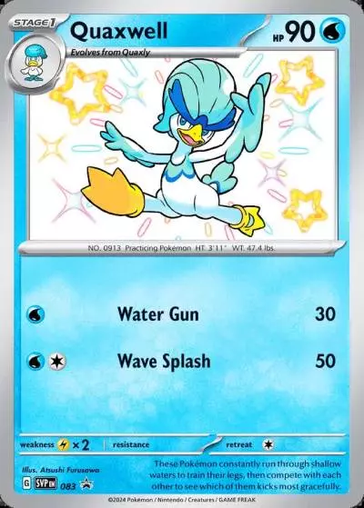 Quaxwell 83/165 Scarlet & Violet Black Star Promos Pokemon card