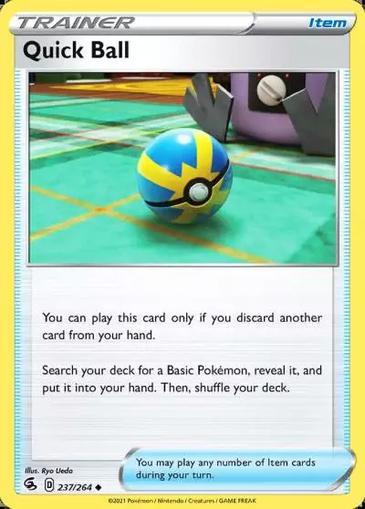Quick Ball 237/264 Fusion Strike Pokemon card