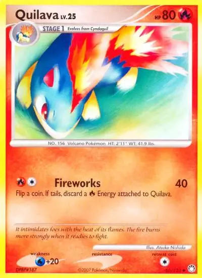 Quilava 60/123 Mysterious Treasures Pokemon card