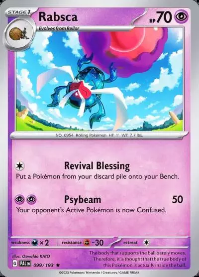 Rabsca 99/193 Paldea Evolved Pokemon card