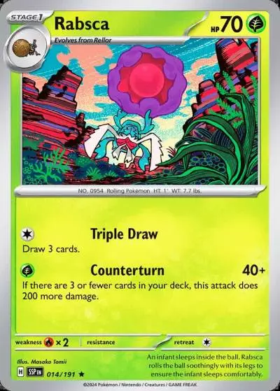 Rabsca 14/191 Surging Sparks Pokemon card