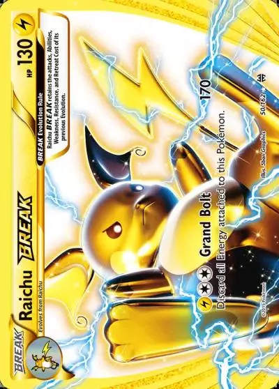 Raichu BREAK 50/162 BREAKthrough Pokemon card