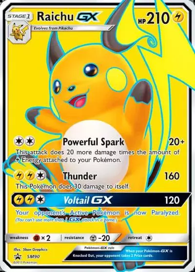 Raichu-GX SM90/248 SM Black Star Promos Pokemon card