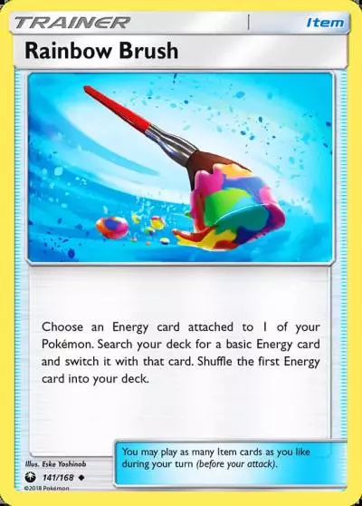 Rainbow Brush 141/168 Celestial Storm Pokemon card