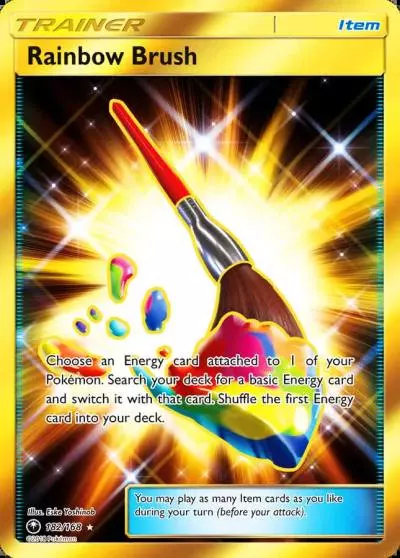 Rainbow Brush 182/168 Celestial Storm Pokemon card