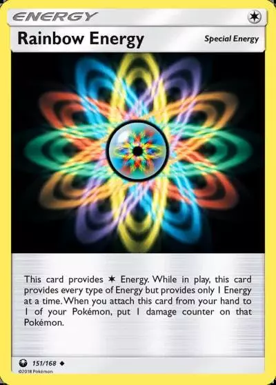 Rainbow Energy 151/168 Celestial Storm Pokemon card