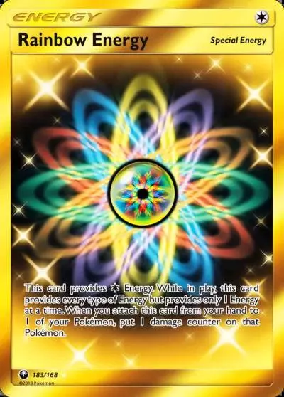 Rainbow Energy 183/168 Celestial Storm Pokemon card