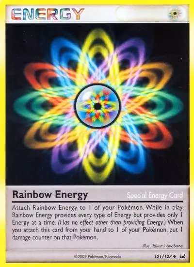 Rainbow Energy 121/127 Platinum Pokemon card