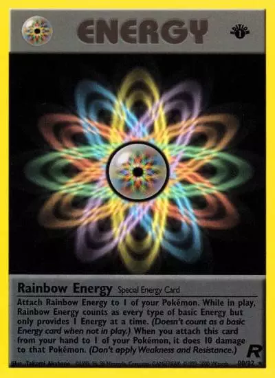 Rainbow Energy 80/82 Team Rocket Pokemon card